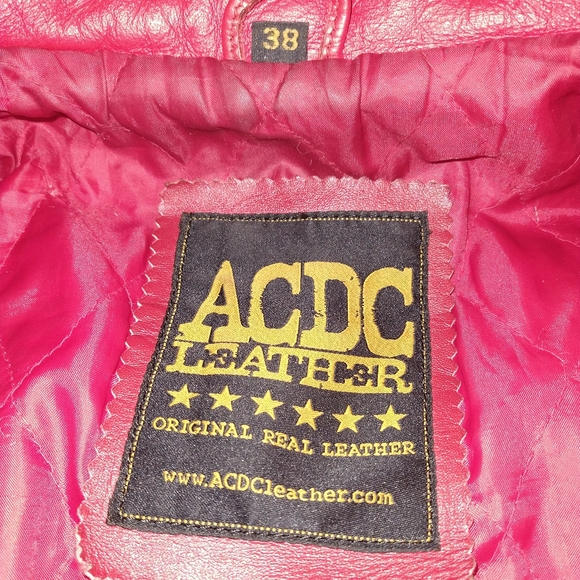 COPY - ACDC rag Leather Jacket - Picture 4 of 4
